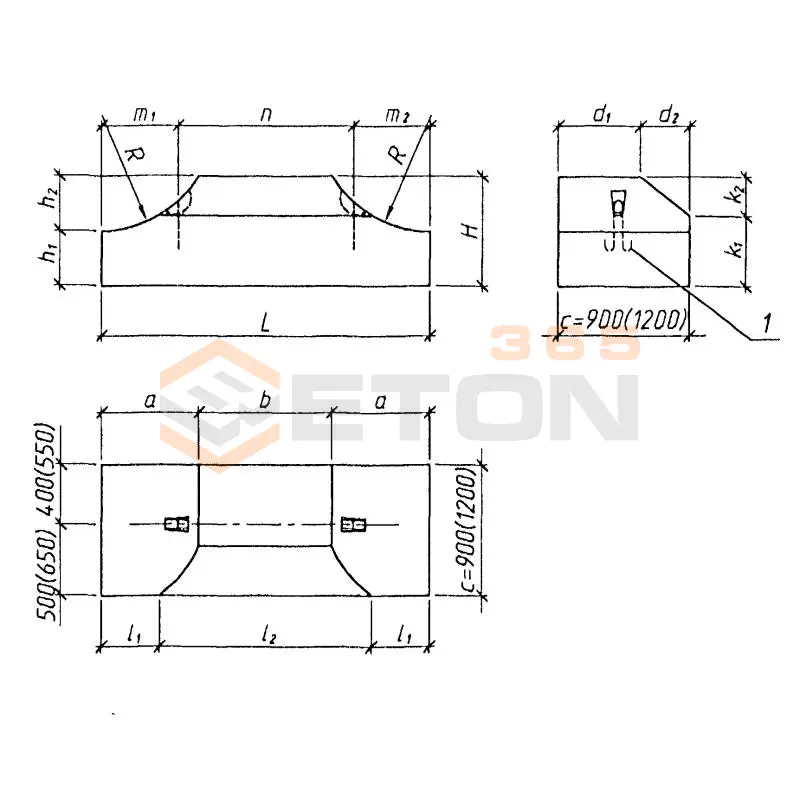 Блоки фундамента Серия 3.501.3-183.01 Ф 2-30-90