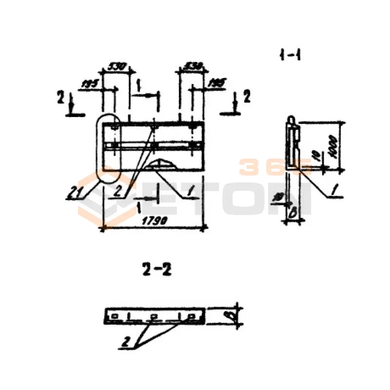 Панели наружных стен однослойные Серия 1.090.1-3пв ПСП 18-10-2,6 п пв (1.090.1-3пв)