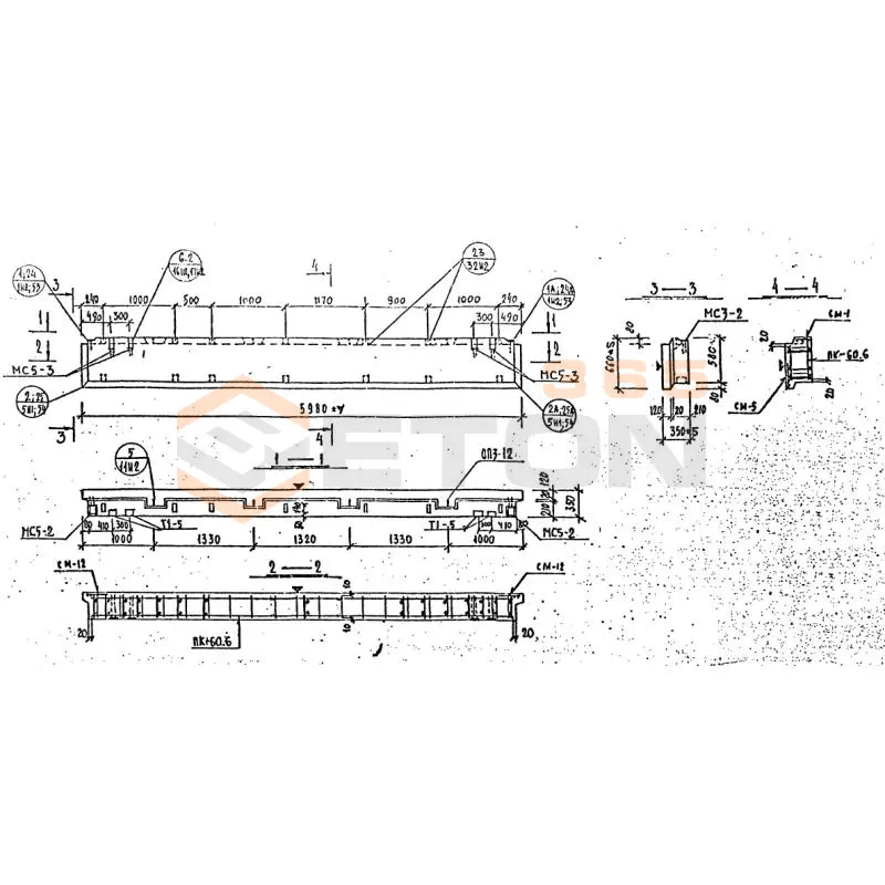 Панели наружных стен Серия 1.232 КЛ-2 НР 1-60-6-35 (1.232 КЛ-2)