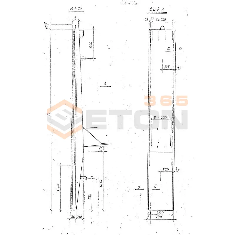 Блоки набережных Серия 3.507 КЛ-4 В 46-7,5