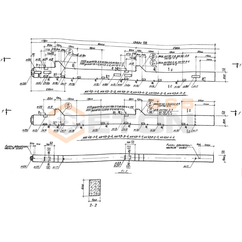 Колонны Серия ИИ 22-3/70 ИК 43-3-2 (ИИ 22-3/70)