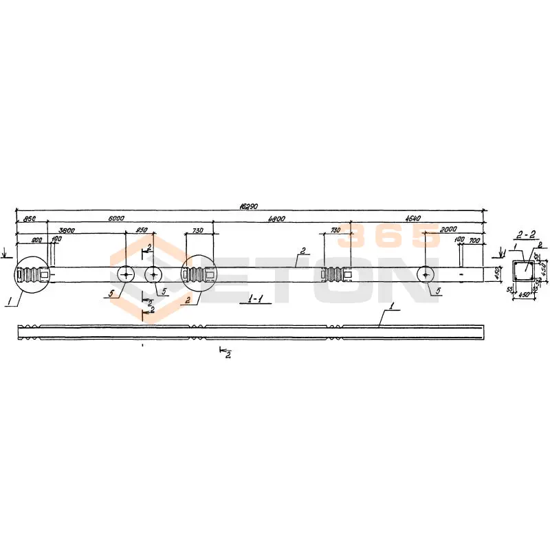 Колонны ГОСТ 27108-86 К 7-5 (ГОСТ 27108-86)