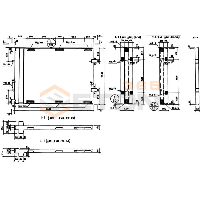Диафрагмы жесткости Серия ИИ 04-6 ДМ 1-26-36 (ИИ 04-6)