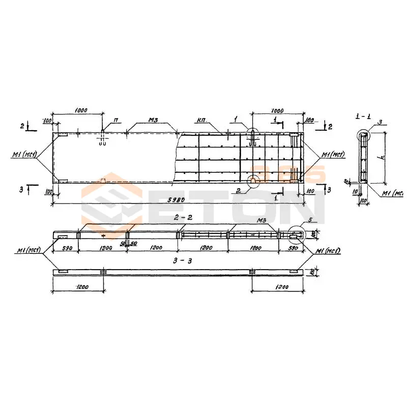 Панели стеновые Серия 1.432.1-34.94 ПС 60-9-1-2,35