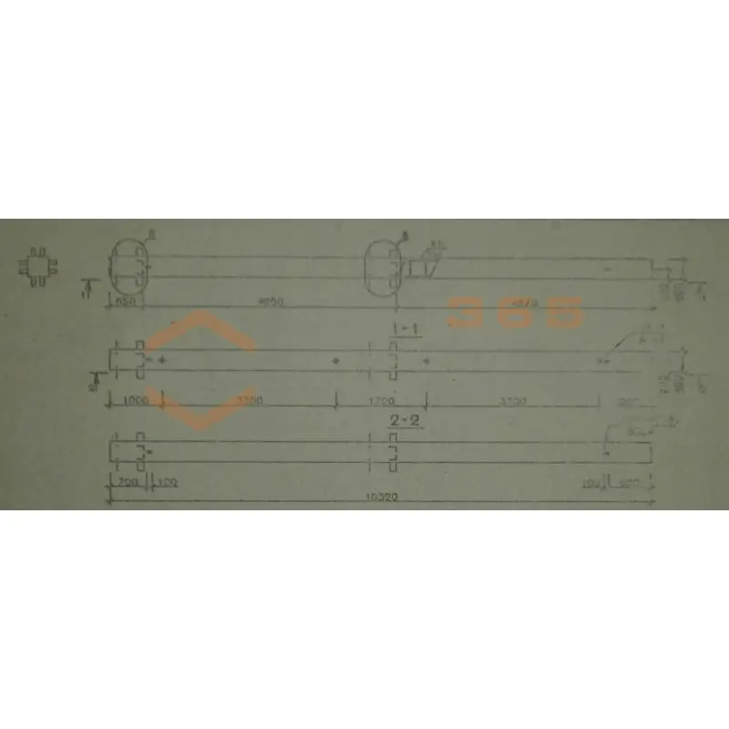 Колонны сечением 400х400 мм для зданий с высотами этажей 4,8 и 4,8 (6,0) м Серия 1.020.1-2с/89 2КБ 48-103-2 с