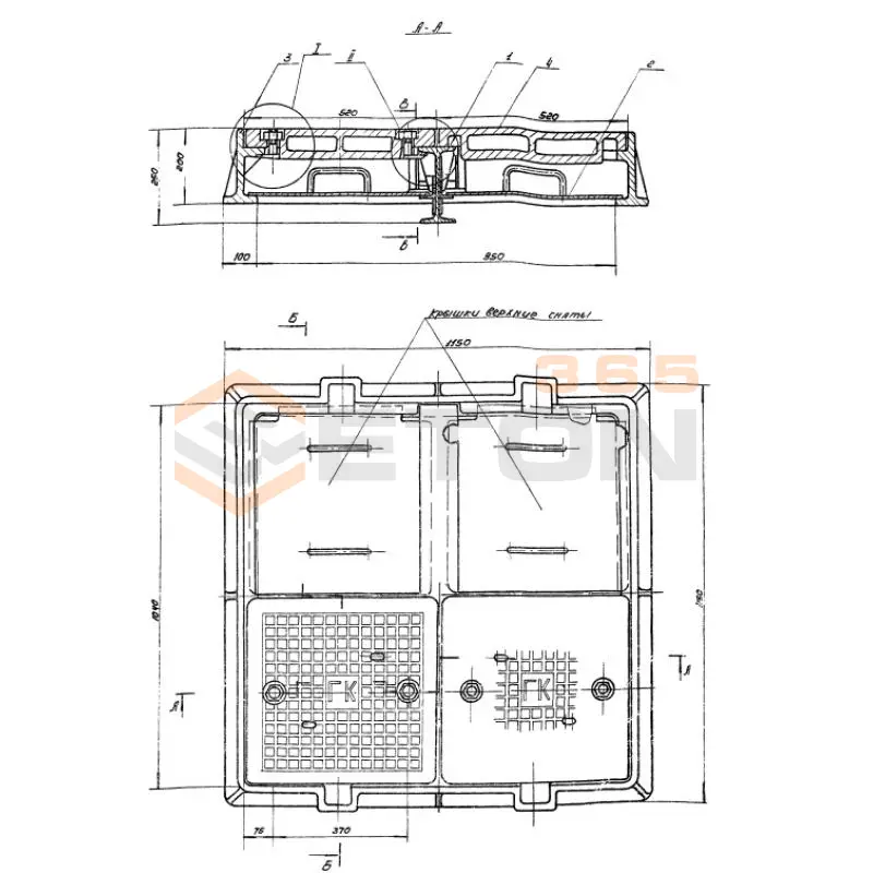 Люки канализационные ТП 902-9-1 Люк канализационный (ТП 902-9-1)