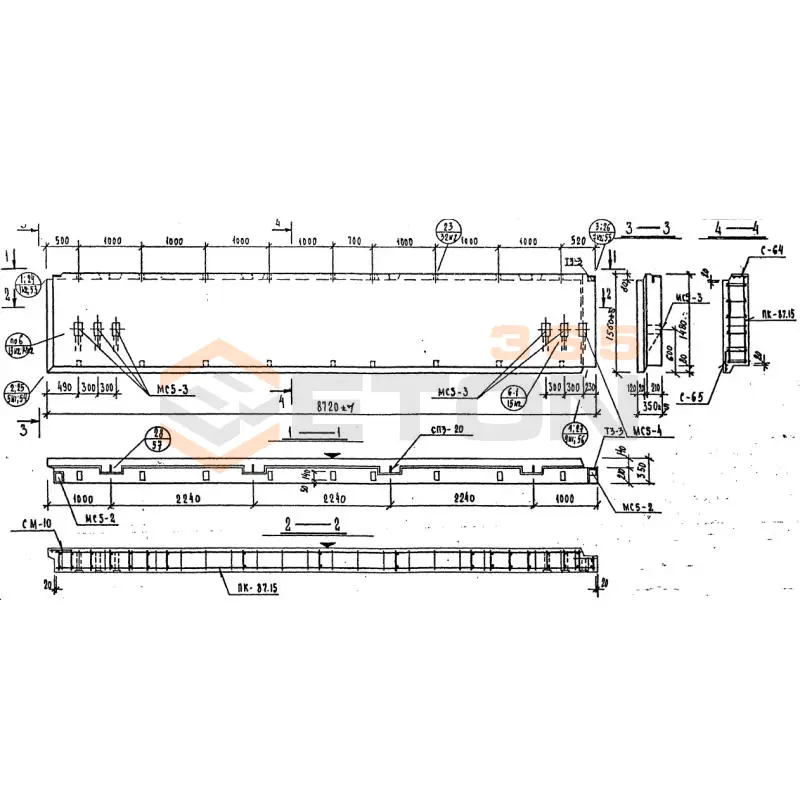 Панели наружных стен Серия 1.232 КЛ-2 НР 2 -87-15-35 (1.232 КЛ-2)