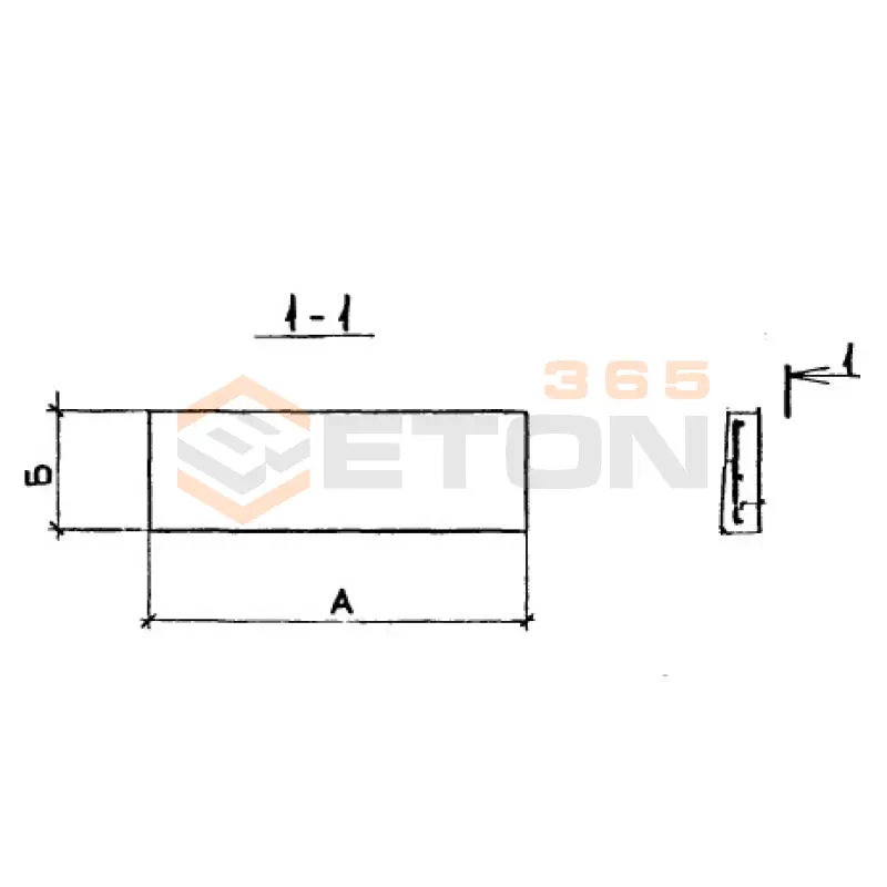 Накладные проступи для укладки на площадки и верхние ступени маршей (2ЛН) 2ЛН 14-3 ш