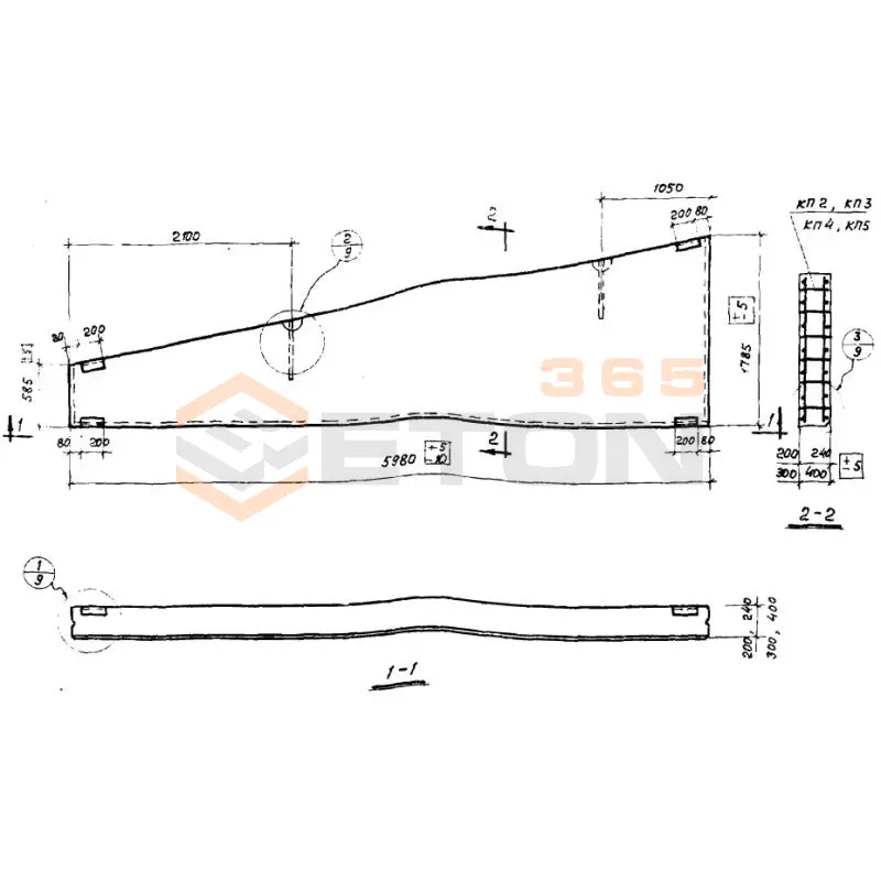 Панели стеновые Серия СТ 02-31 ПСЯ 30-2г-1,8-6 (СТ 02-31)