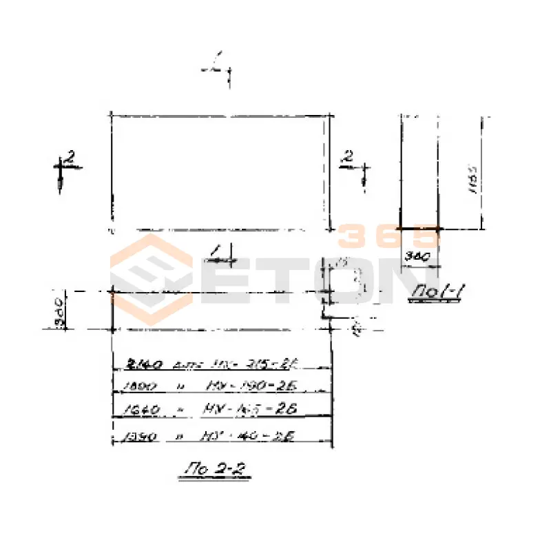 Блоки наружные угловые Серия СТ 02-01 НУ 215-2 Б (СТ 02-01)