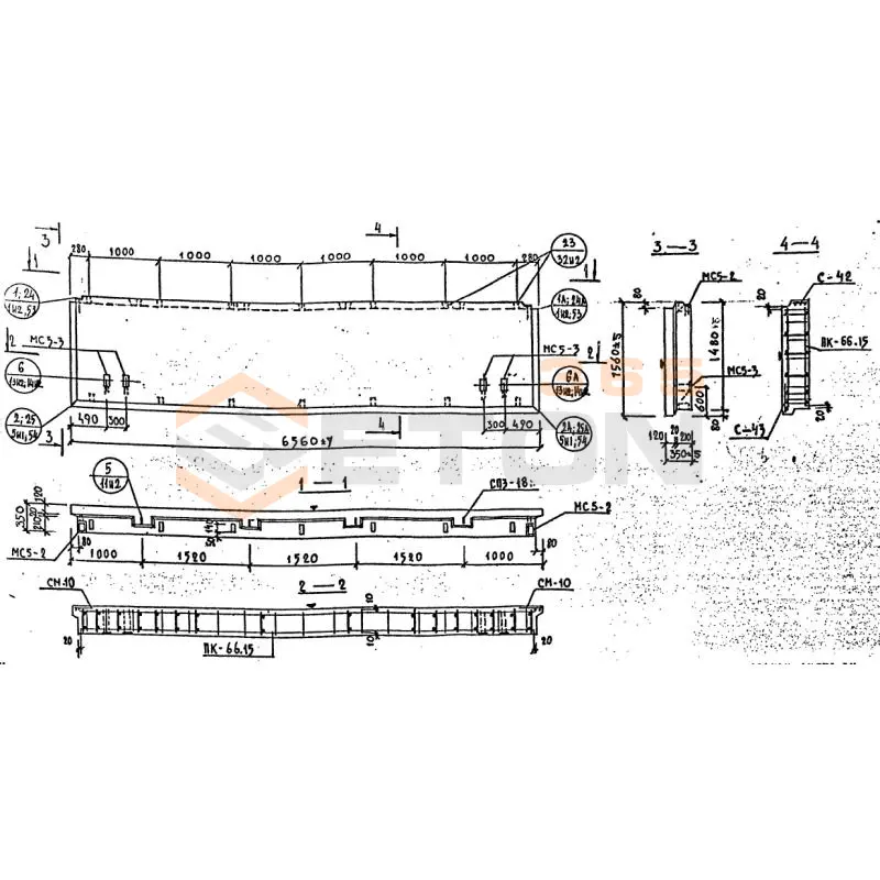 Панели наружных стен Серия 1.232 КЛ-2 НР 1-66-15-35 (1.232 КЛ-2)