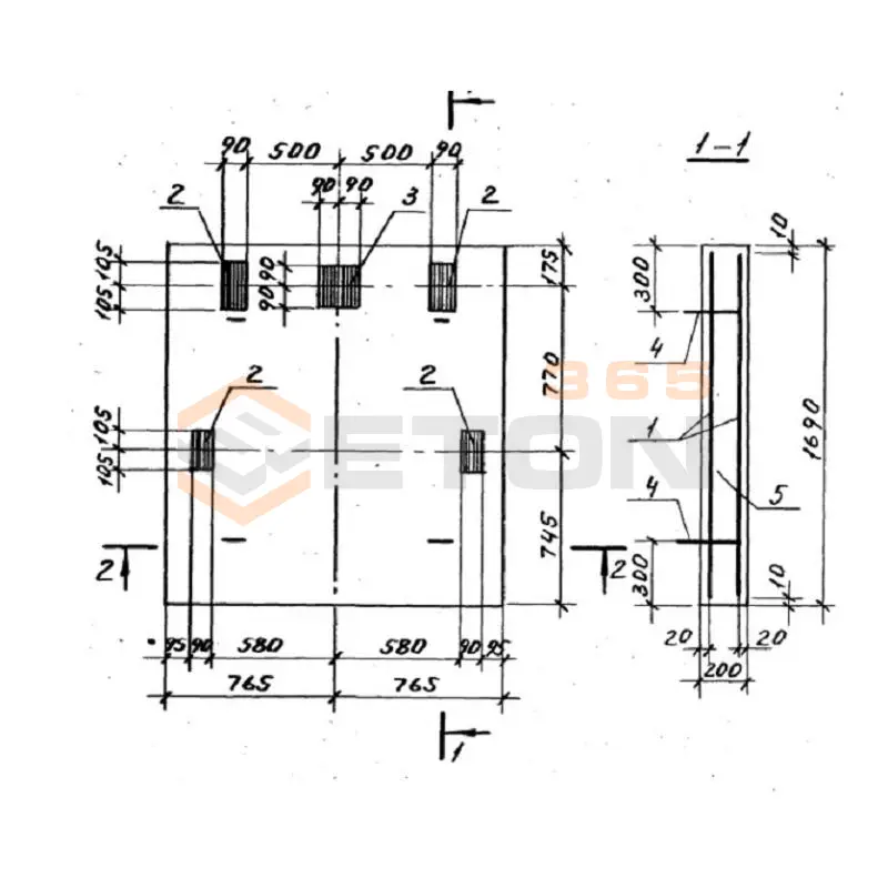 Плиты приямка Серия 1.189.1-11 ПП 15-17-40 (1.189.1-11)