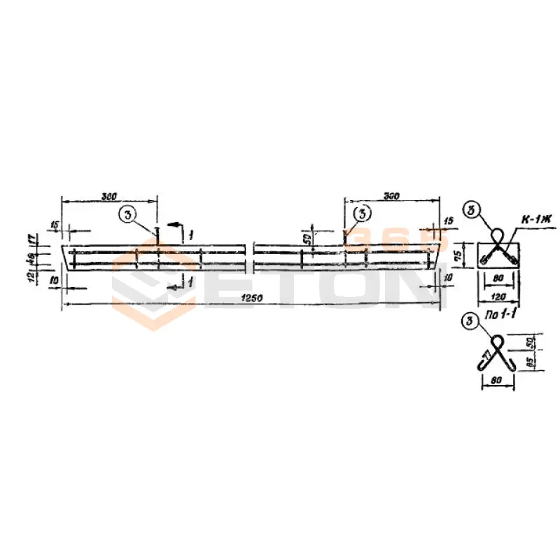 Перемычки Серия ИИ 01-02 ЖА 1 (ИИ 01-02)