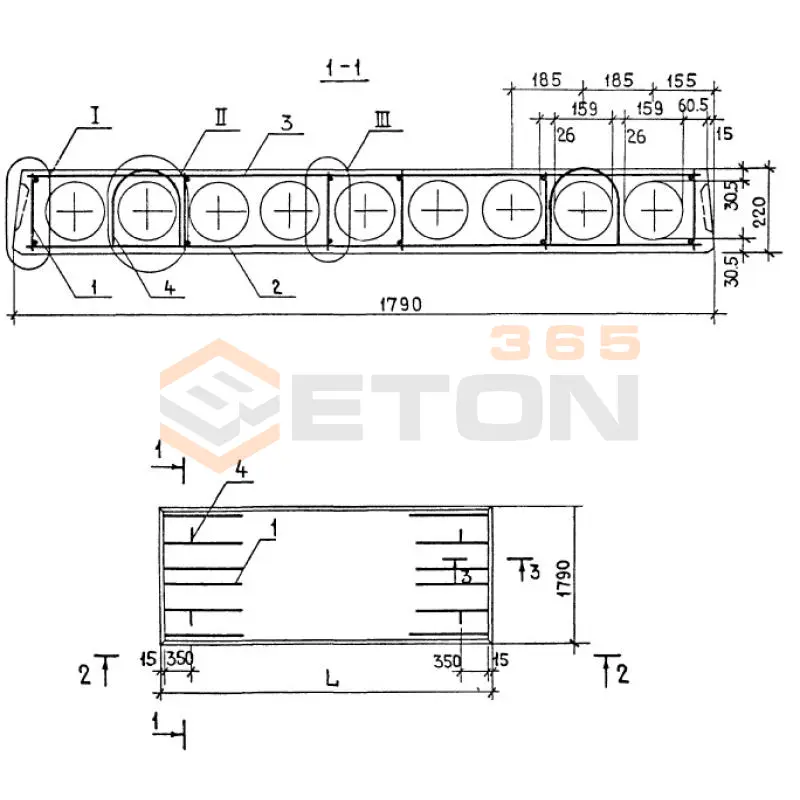 Панели многопустотные Серия 1.141-1 ПК 30-18-8 та