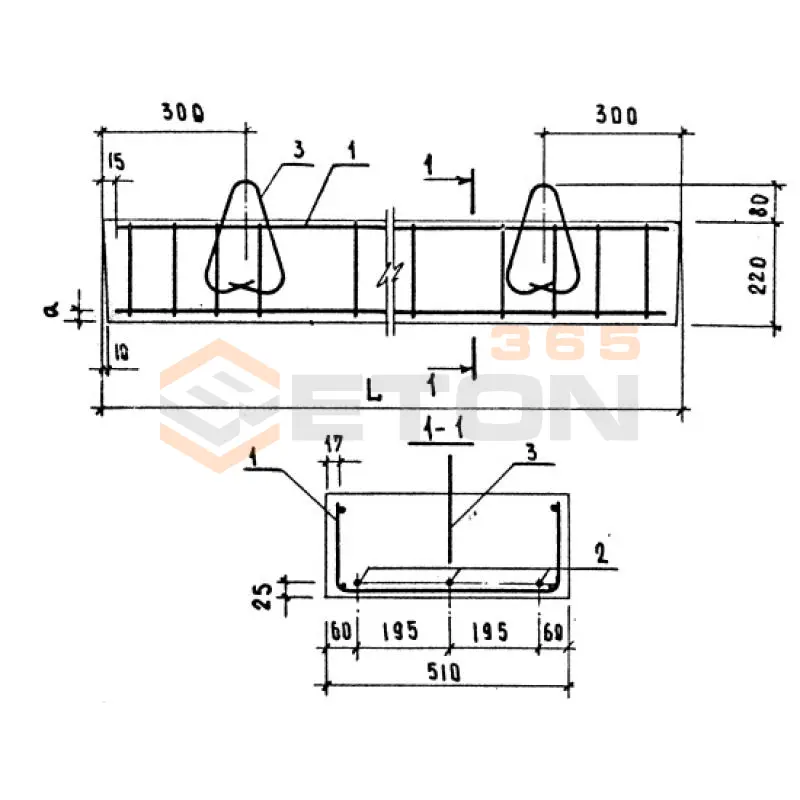 Перемычки плитные ПР Серия 1.138-10 2ПР 14-51-22-73 АIVт