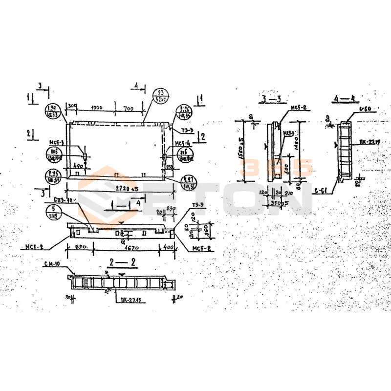 Панели наружных стен Серия 1.232 КЛ-2 НР 2-27-15-35 (1.232 КЛ-2)