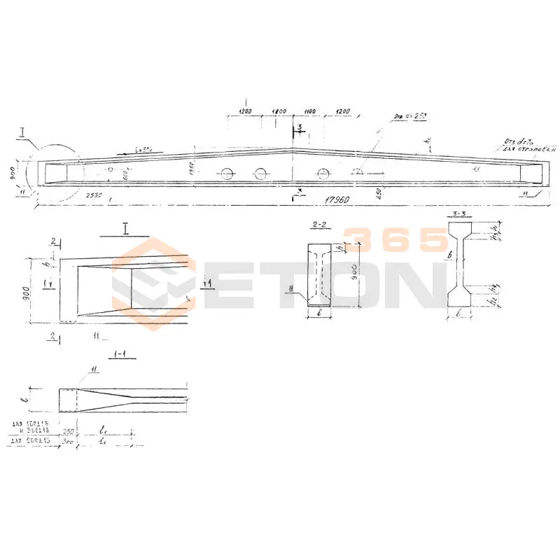 Балки двутавровые Серия 1.462.1-16 1БСД 18-1 к7 (1.462.1-16)