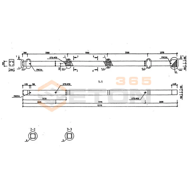 Колонны Серия 1.220.1-3м КДФ4Т 3-33-40,6 (1.220.1-3м)