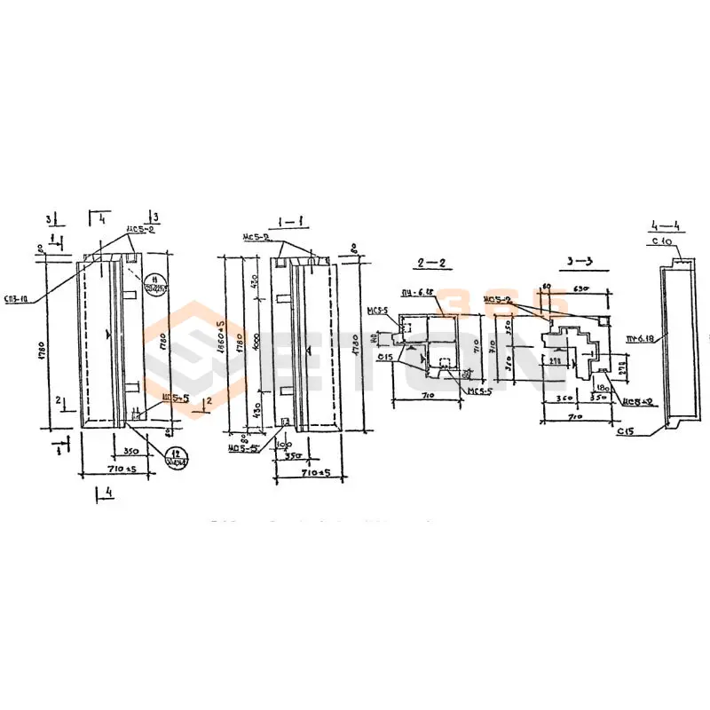 Панели наружных стен Серия 1.232 КЛ-2 НУ 6-18-35 (1.232 КЛ-2)