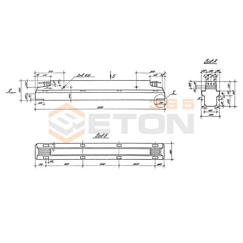Ригели лестничных клеток Серия 1.420.1-19 РЛ 1-3-2
