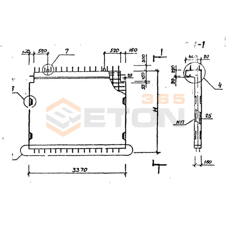 Диафрагмы жесткости Серия 1.020.1-6сп 1Д 34-28-3 сп (1.020.1-6сп)