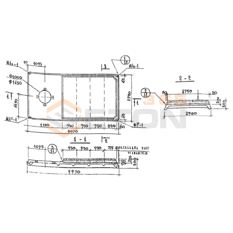 Плиты покрытия комплексные Шифр 912 КПВ 14-4 АIIIв Т П150 (Шифр 912)