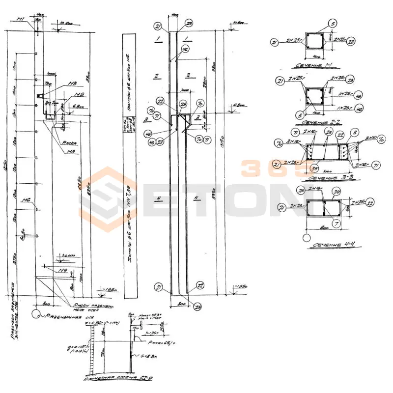 Колонны Серия КЭ 01-06 К I-9 (КЭ 01-06)