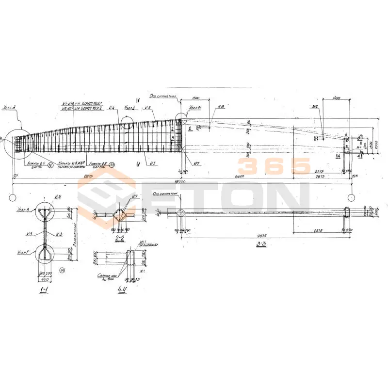 Балки Серия ПК 01-06 БДВ 12п-18 ск-3