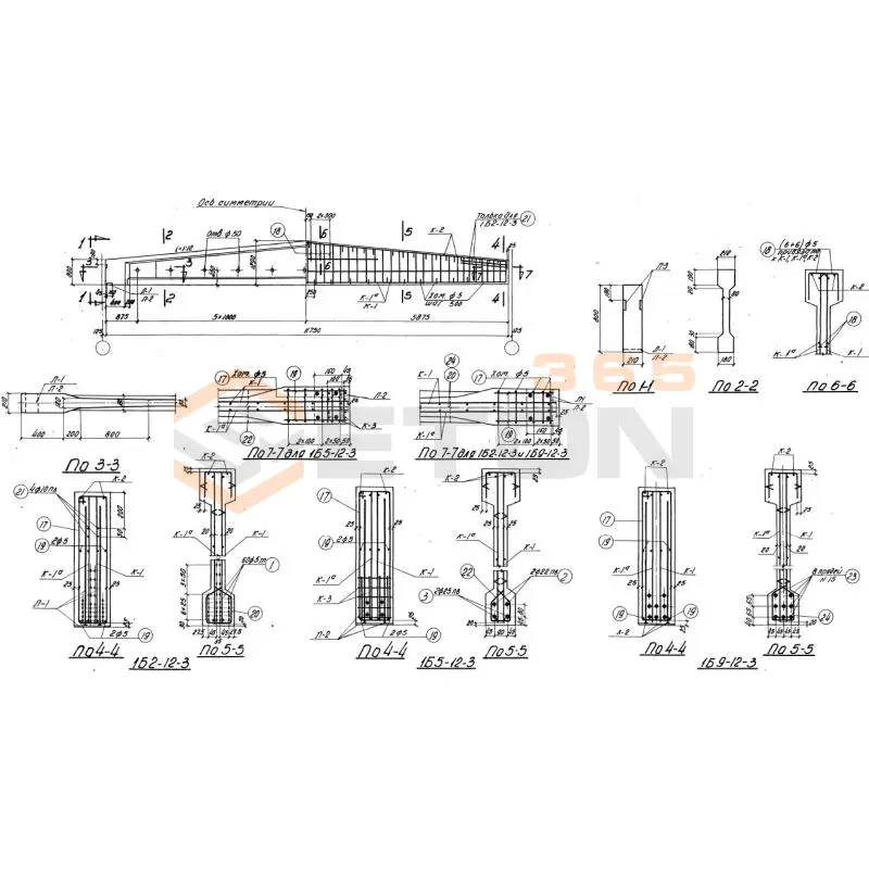 Балки Серия ПК 01-06 1Б 5-12-3