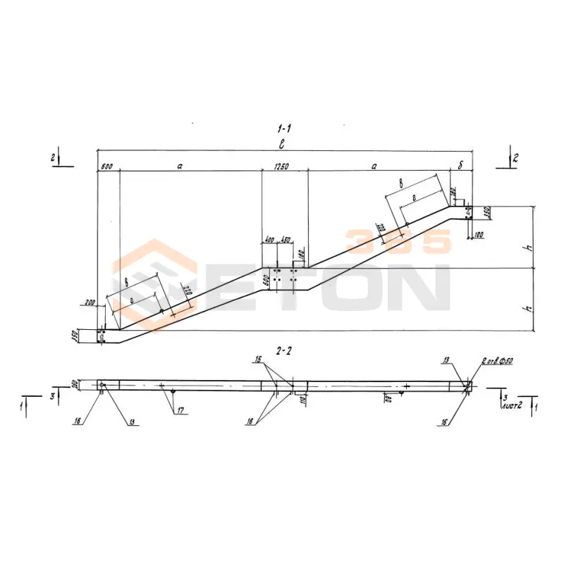 Блоки косоура Серия 3.501.1-165 ЛБ 12-2