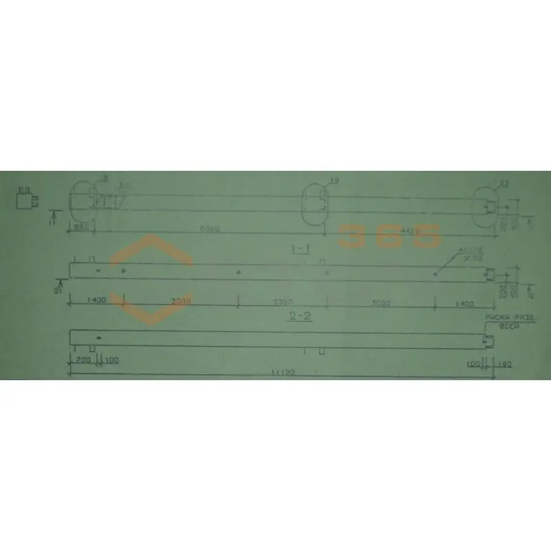 Колонны сечением 400х400 мм для зданий с высотами этажей 5,4-6,0 и 6,0 (7,2) м Серия 1.020.1-2с/89 5КВ 60-111-5 сн