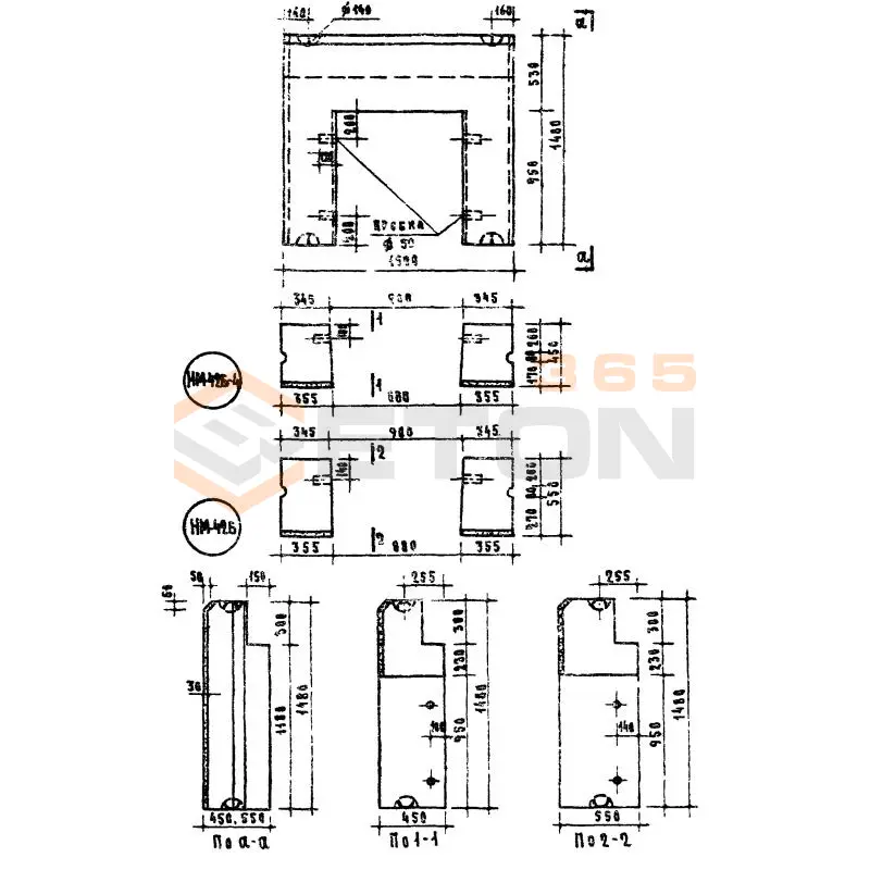 Блоки стеновые Серия 03-05 НМ 42 б-4