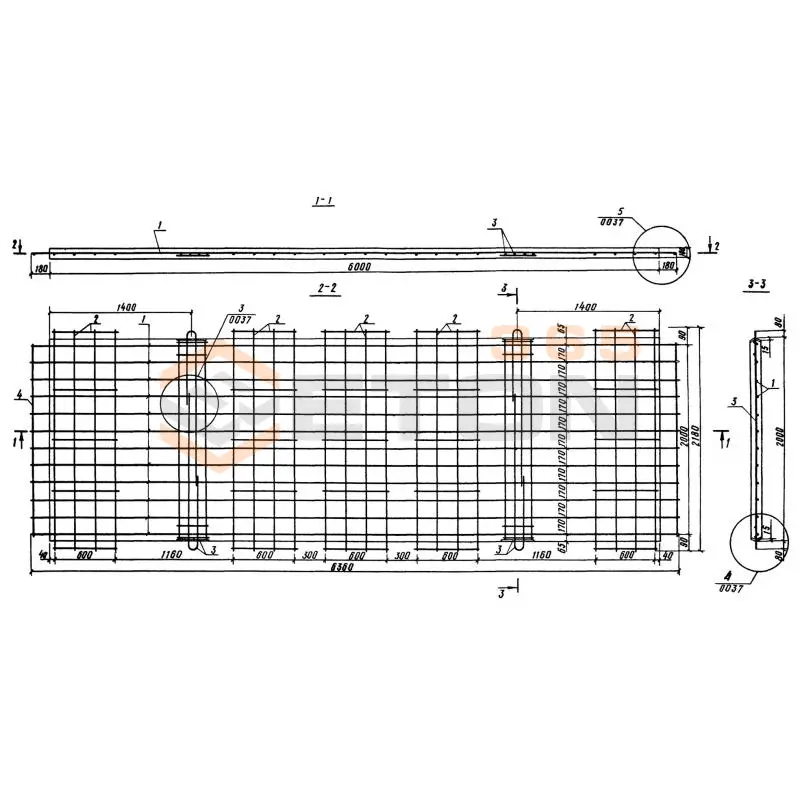 Плиты Серия 3.820.1-70 (3.820.1-32, 3.820-11) НПВ 60-20-1