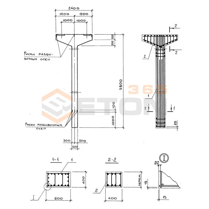 Колонны Серия 3.016.1-17.93 К 8