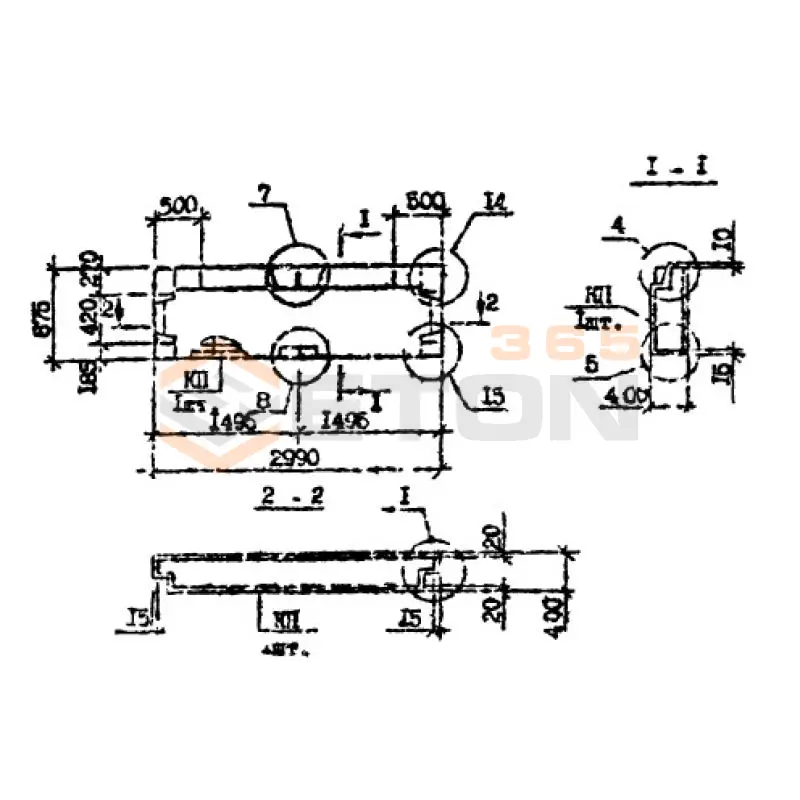 Панели наружных стен Серия 1.090.1-7с ПС 30-9-4 пс9 (1.090.1-7с)