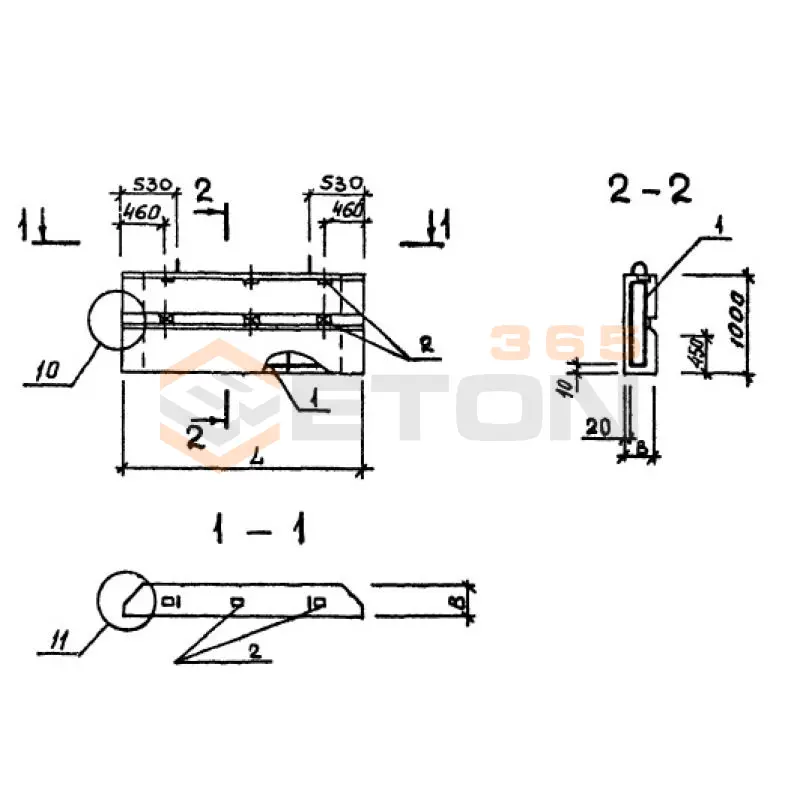 Панели однослойные самонесущие Серия 1.232.1-8 ПССП 25-10-2,6 п (1.232.1-8)