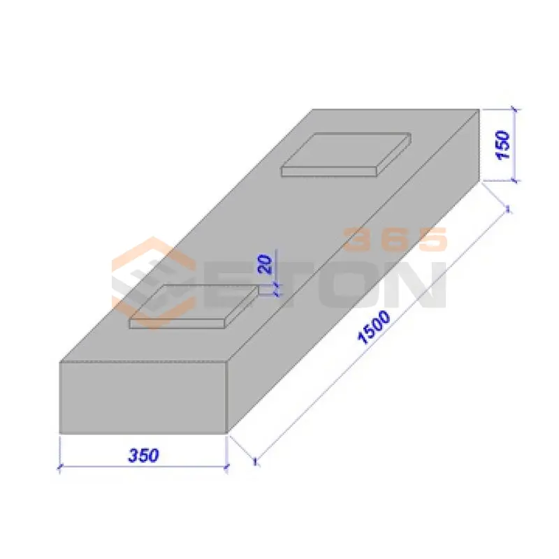 Плиты перекрытия междупутных лотков Альбом 3.501-68 РКМЛ