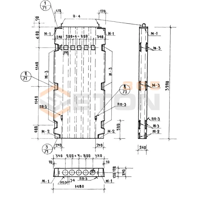 Блоки вентиляционные Серия ИИ 04-16 ВБС 15-33 (ИИ 04-16)