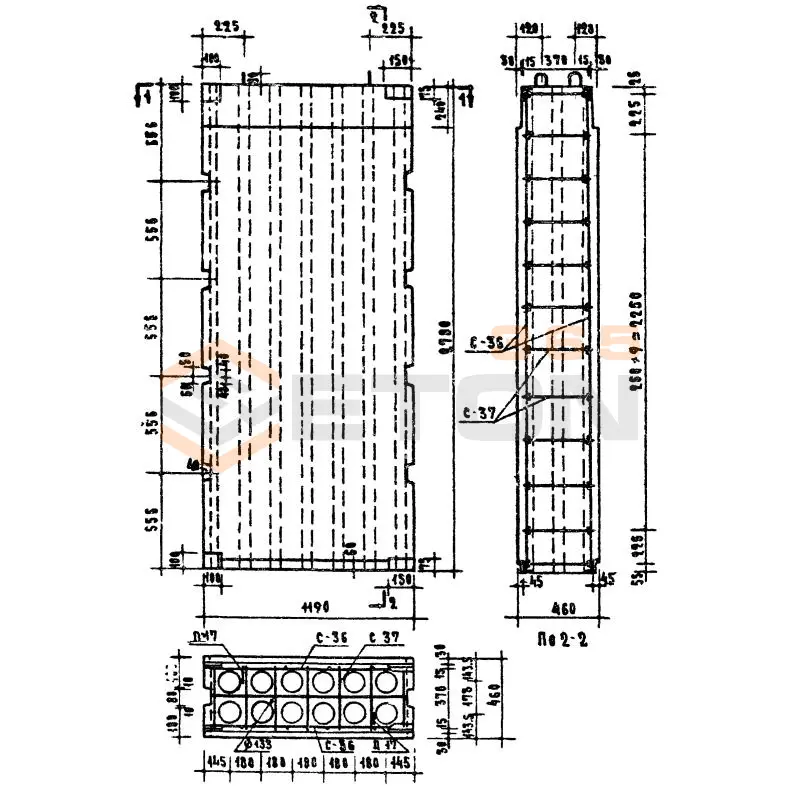 Блоки стеновые Серия 03-05 ВМС 28 л