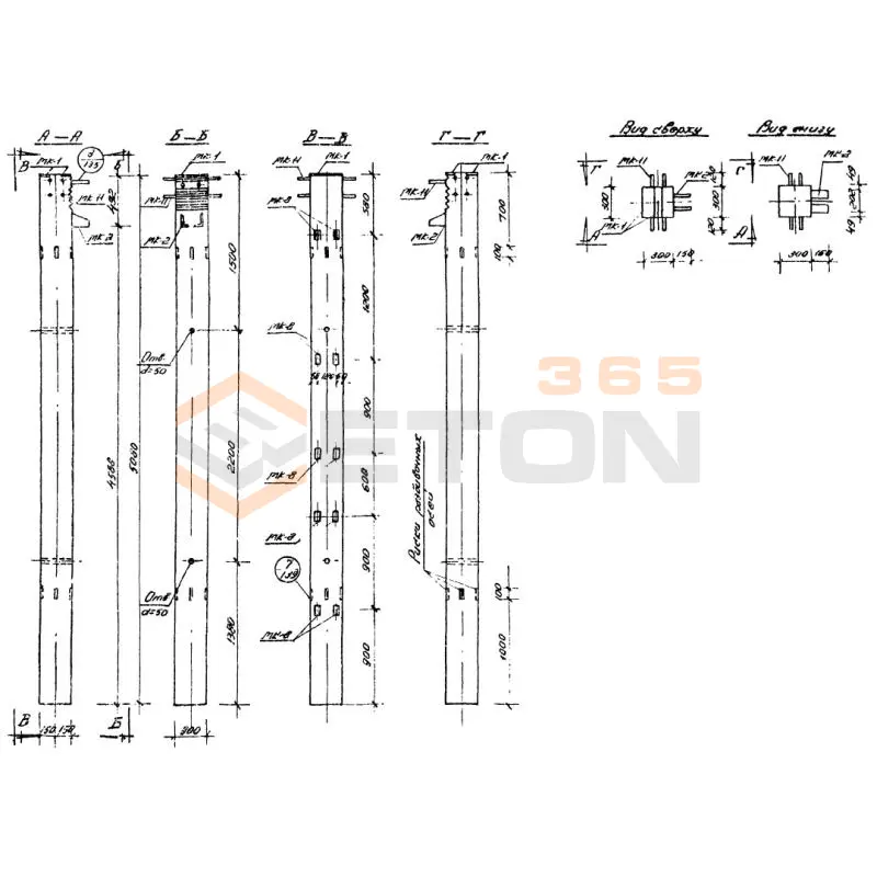 Колонны Серия ИИС 04-2 СКН 1-16-51-3 (ИИС 04-2)