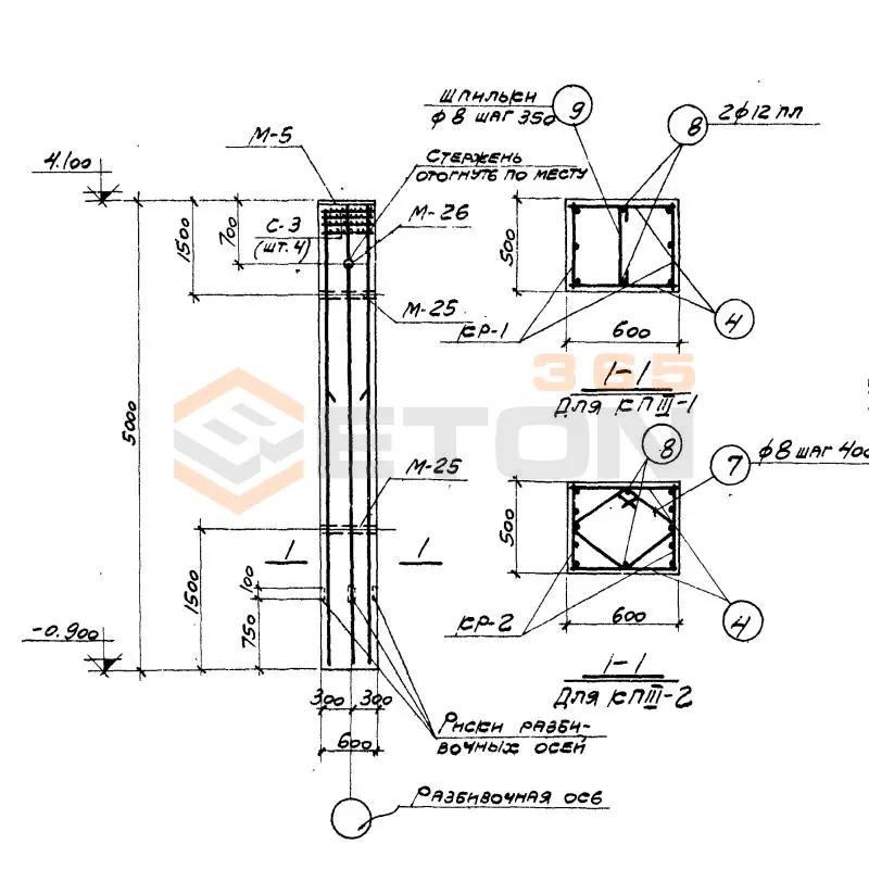 Колонны Серия КЭ 01-49 КП 3-5