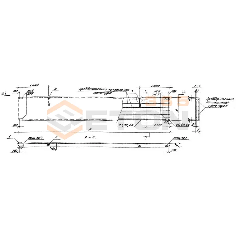 Панели стеновые Серия 1.432.1-23с ПС 120-9-20-2 АIIIвл-42 с (1.432.1-23с)