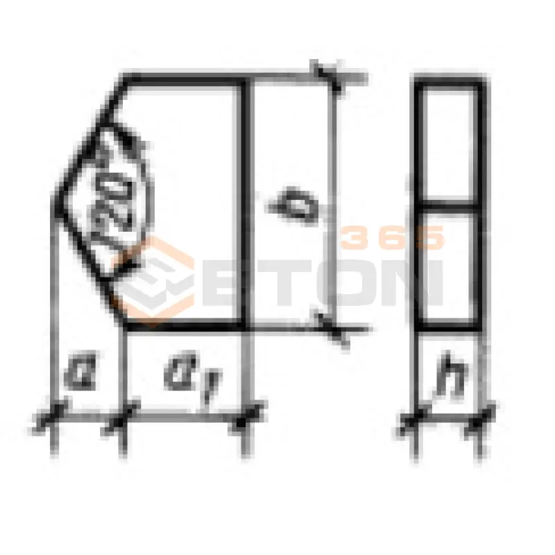 Тротуарные плиты окаймляющие ГОСТ 17608-91 11Д 8