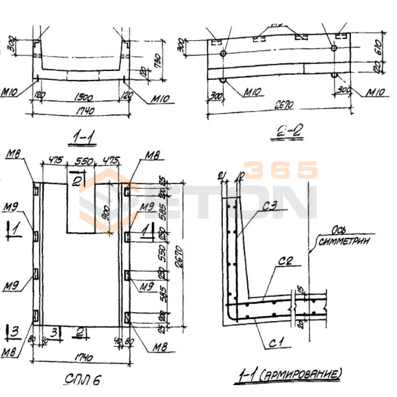 Панели стеновые ТП 905-7 СПЛ 6 (ТП 905-7)