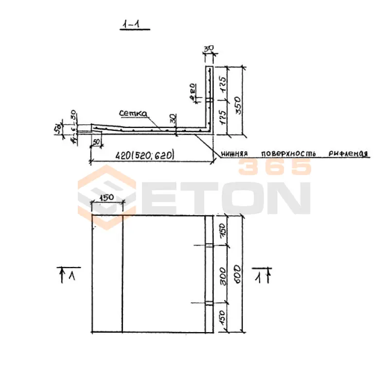 Плиты Серия 1.149 КР-1 ПУ 6-6-3,5