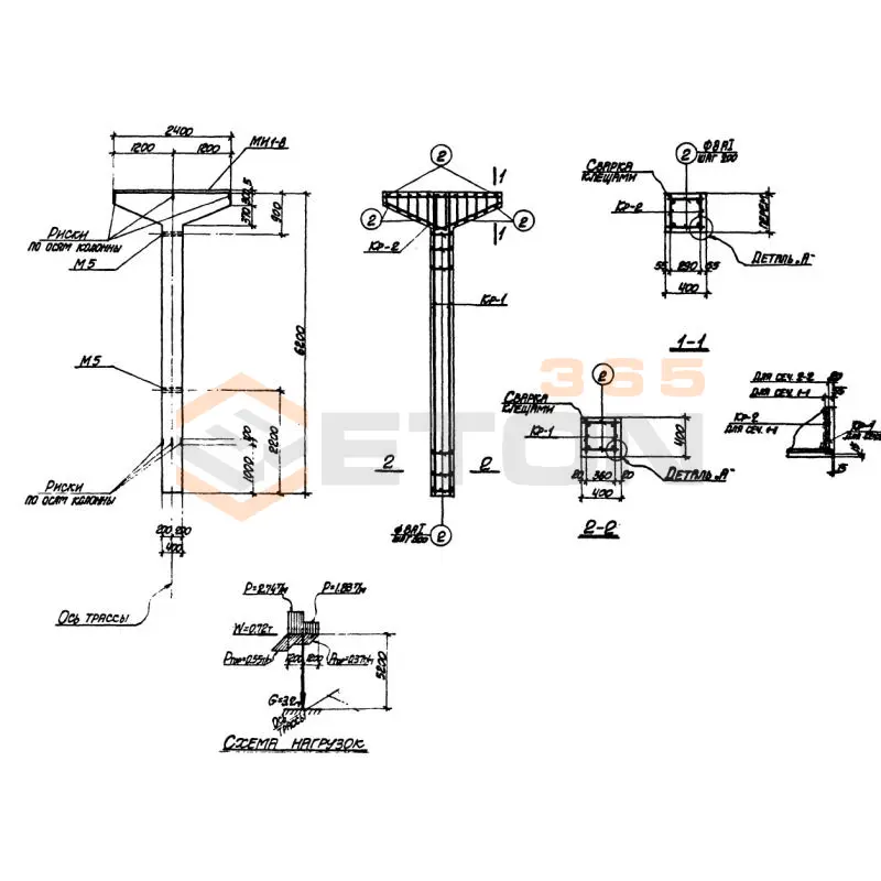 Колонны Серия 3.015-1 К 5-1 (3.015-1)