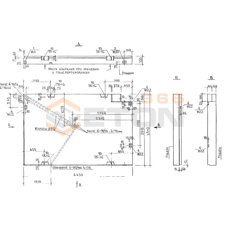 Плиты входа Альбом 3РС 19-08 3ПВ 6-1 (Альбом 3РС 19-08)