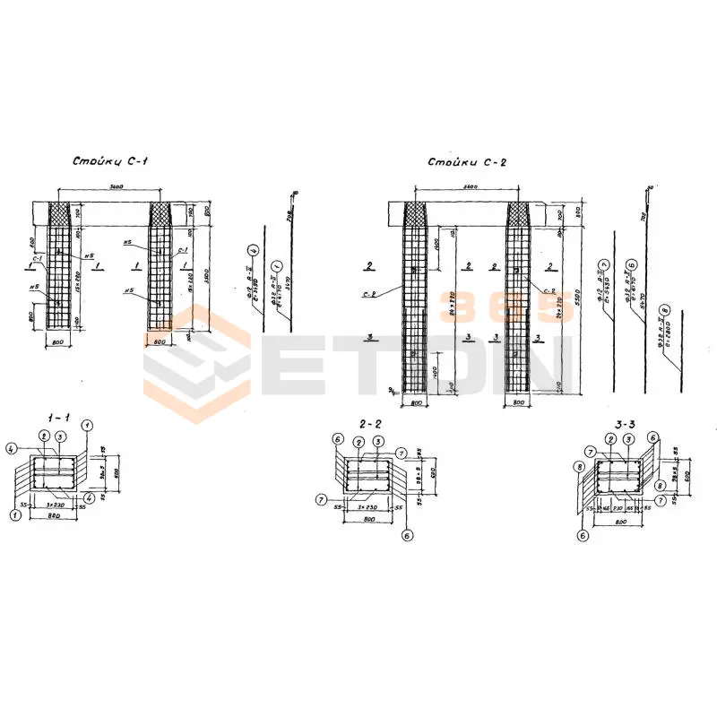 Стойки Серия 3.501-61 С 2 (3.501-61)
