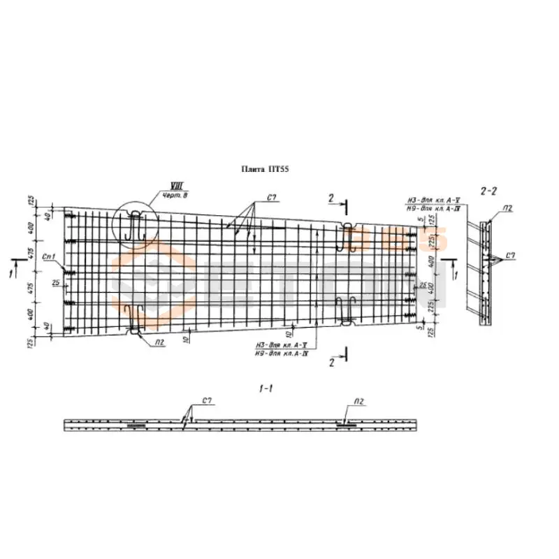 Трапецеидальные (ПТ) ГОСТ 21924.0-84 1ПТ 55