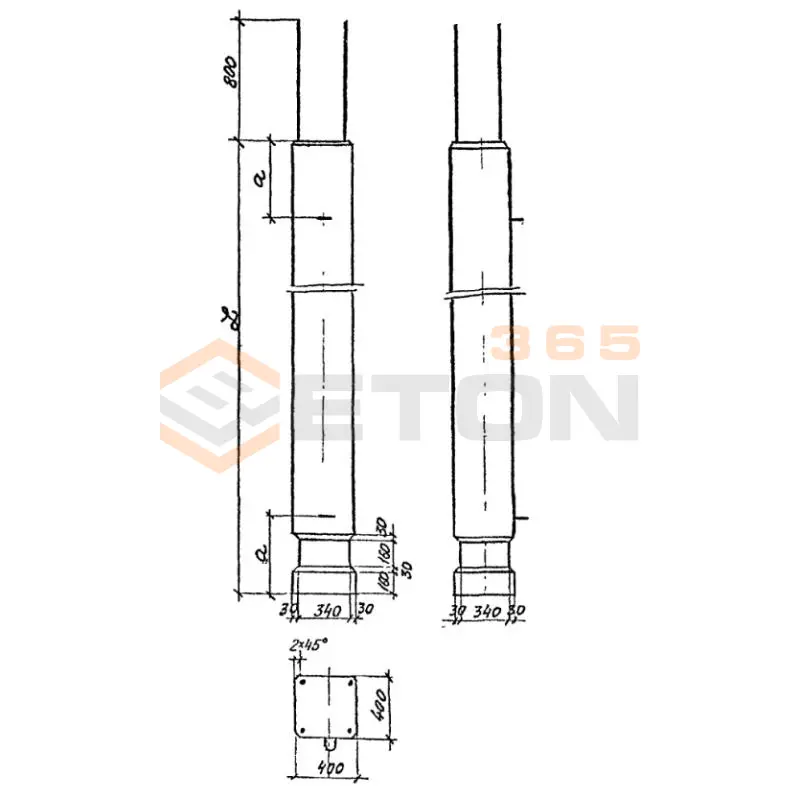 Стойки Серия 3.501.1-150 СТ 4-55-2